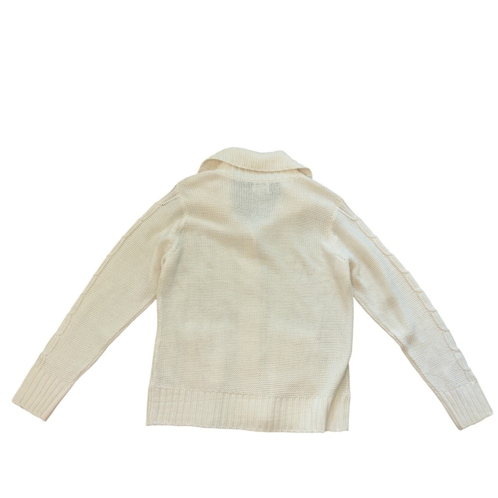 NEW St John's Bay Women's Ivory  Cardigan Sweater Button Down Collared Size XL - Picture 6 of 9